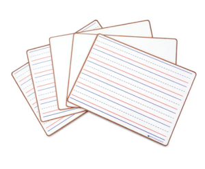 melamine writing board with lines